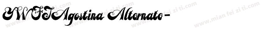 YWFTAgostina Alternate字体转换
